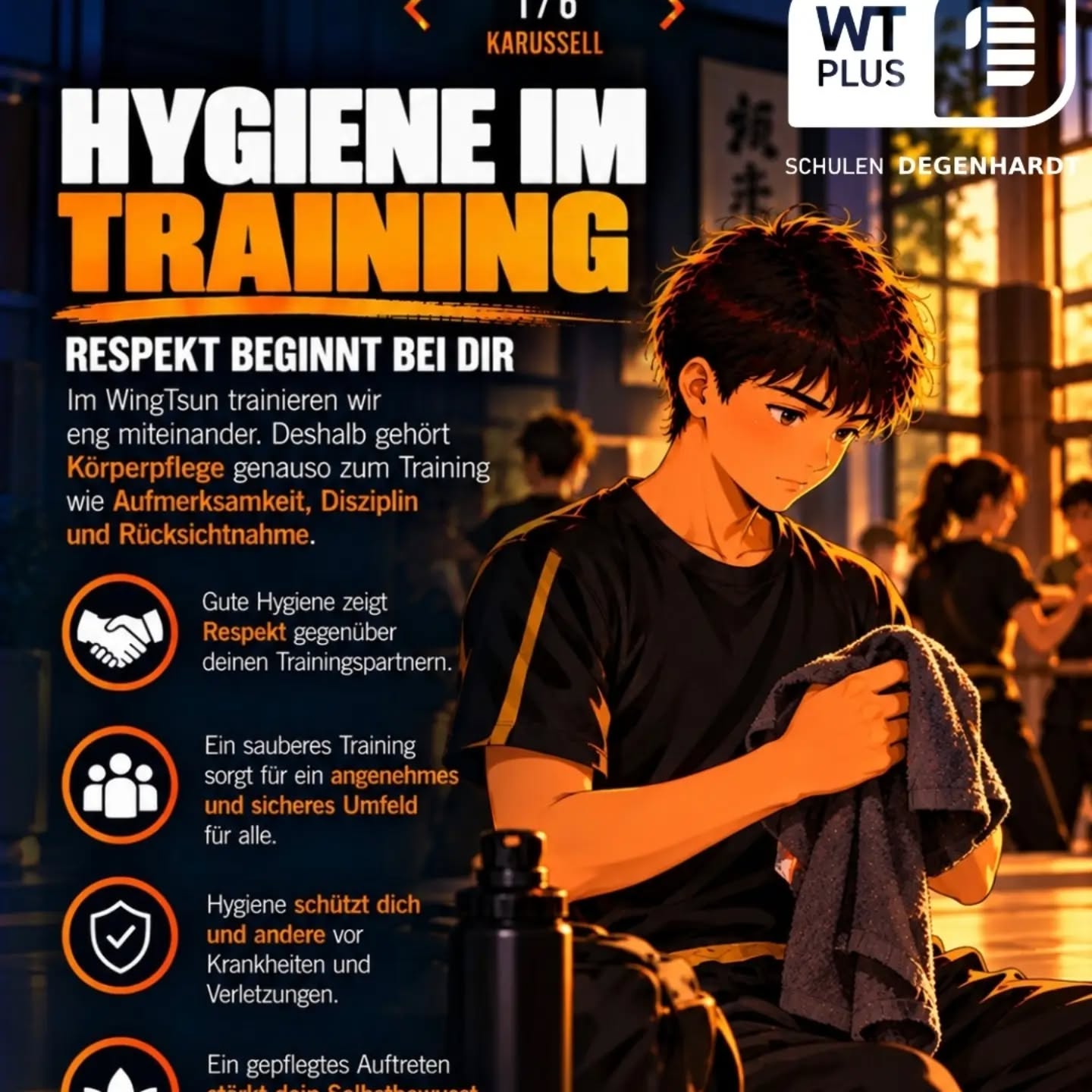 Neue Woche, neues Motto. 🥋✨ Diese Woche dreht sich in unseren WingTsun-Schulen alles um ein Thema, d